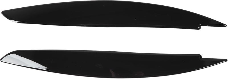 DAUZ Headlight Eyebrow Trim, Headlight Eyelid Trim Left Right Perfect Match Durable for 1 Series E81 E82 E87 E88 (Glossy Black) - Image 1